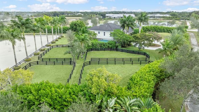 Aerial paddock view